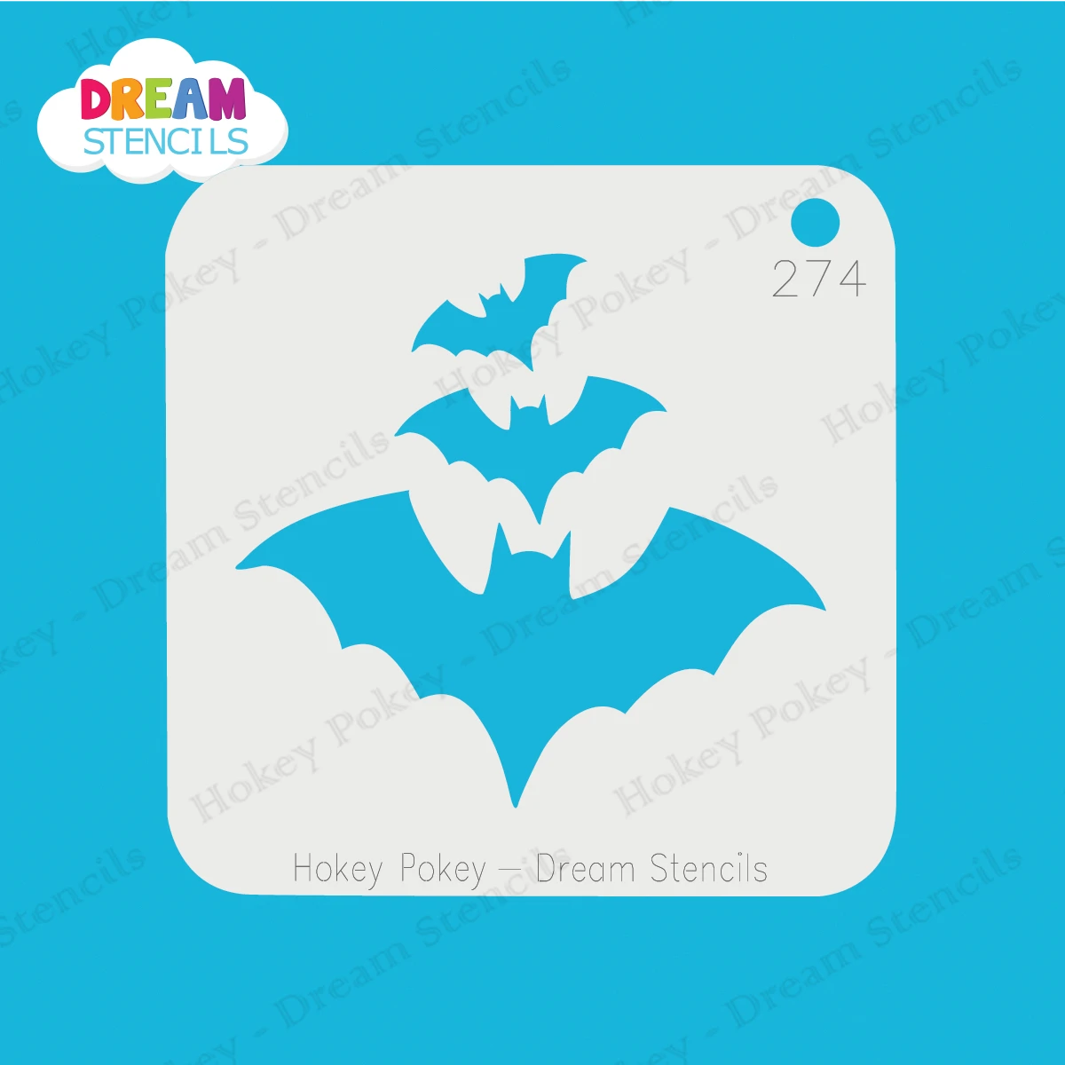 Cascading Bats - Dream Stencil - 274 1 Cascading Bats - Dream Stencil - 274