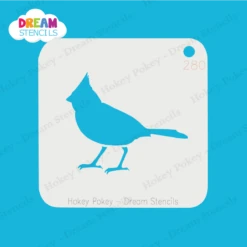 Bird Cardinal - Dream Stencil - 280 -Painted Mold Supplies Store 0024917 bird cardinal dream stencil 280