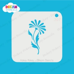 Daisy With Leaves - Dream Mylar Stencil - 307 6 Daisy With Leaves - Dream Mylar Stencil - 307 -Painted Mold Supplies Store 0024970 daisy with leaves dream mylar stencil 307