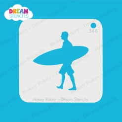 Surfer -1 - Dream Stencil - 346 -Painted Mold Supplies Store 0025038 surfer 1 dream stencil 346