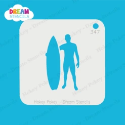 Surfer - 2 - Dream Stencil - 347 6 Surfer - 2 - Dream Stencil - 347 -Painted Mold Supplies Store 0025040 surfer 2 dream stencil 347