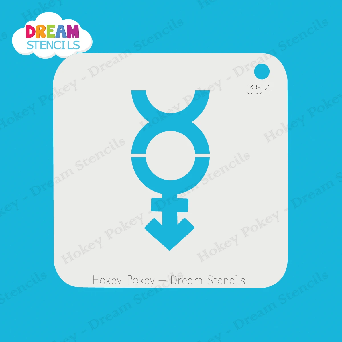 Non-binary Symbol - Dream Stencil - 354 2 Non-binary Symbol - Dream Stencil - 354 - Image 2