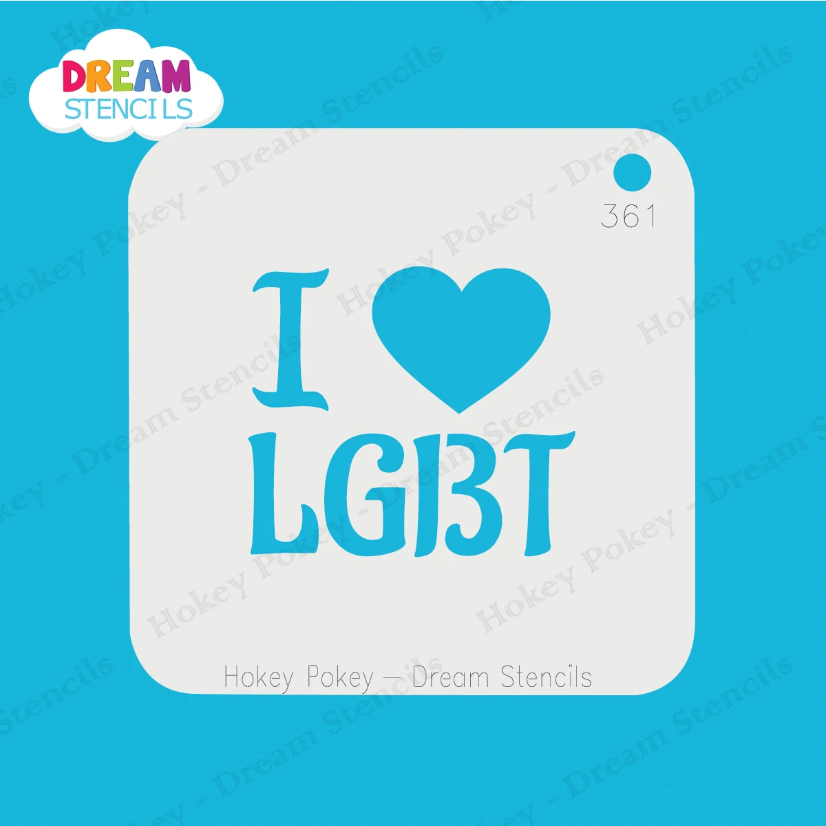 I Love LGBT - Dream Stencil - 361 2 I Love LGBT - Dream Stencil - 361 - Image 2
