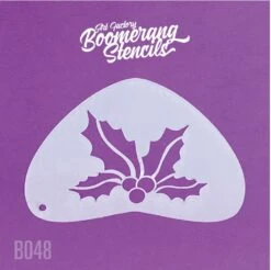 Art Factory Boomerang Stencil - Mistletoe (B048)