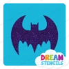 Nightwing Bat Glitter Tattoo Stencil - HP-398 (5pc Pack)