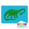 Diplodocus Dinosaur Glitter Tattoo Stencil - HP-405 (5pc Pack)