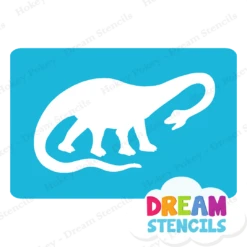 Painted Mold Supplies Store -Painted Mold Supplies Store 0025833 diplodocus dinosaur glitter tattoo stencil hp 405 5pc pack