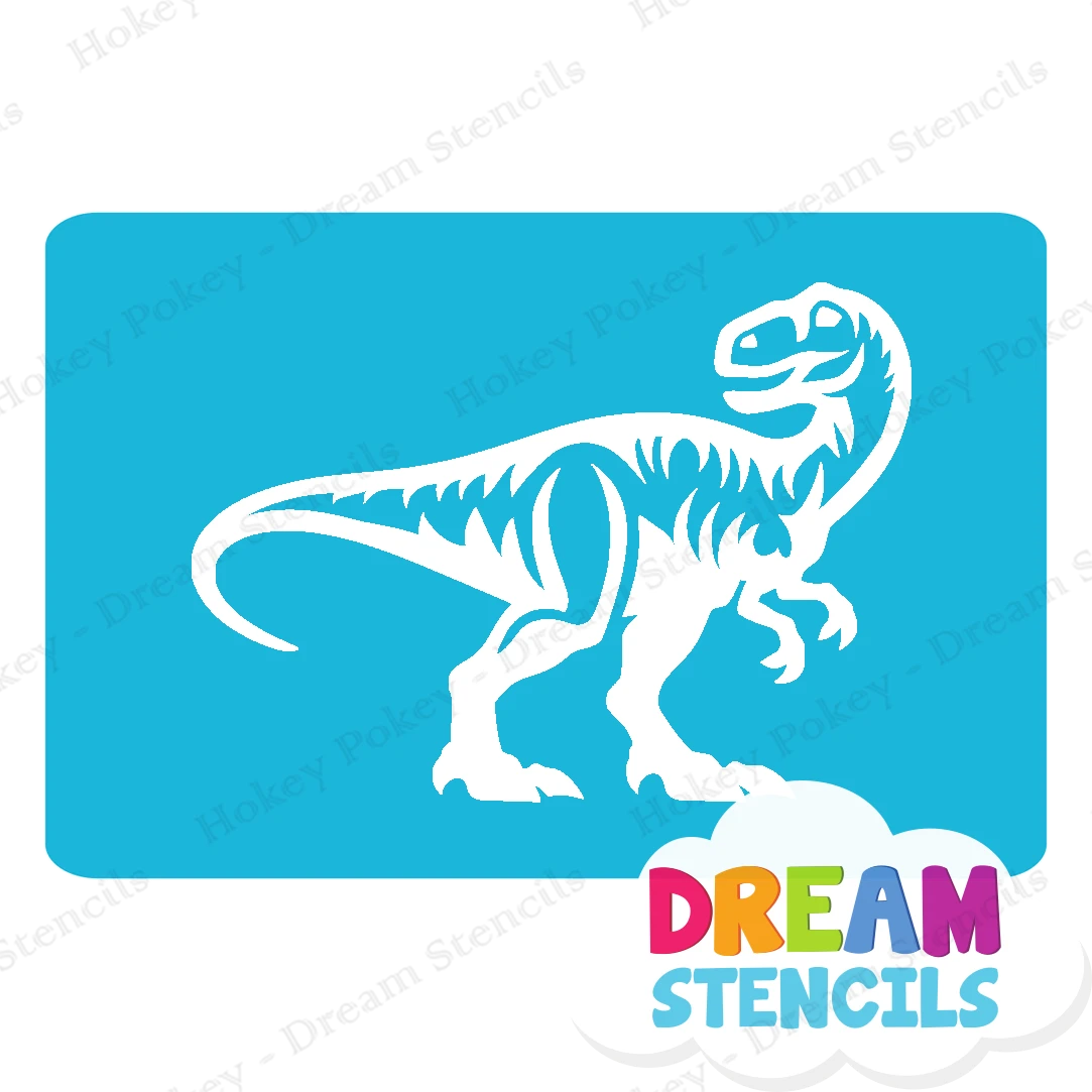 Raptor Dinosaur Glitter Tattoo Stencil - HP-408 (5pc Pack) 2 Raptor Dinosaur Glitter Tattoo Stencil - HP-408 (5pc Pack) - Image 2