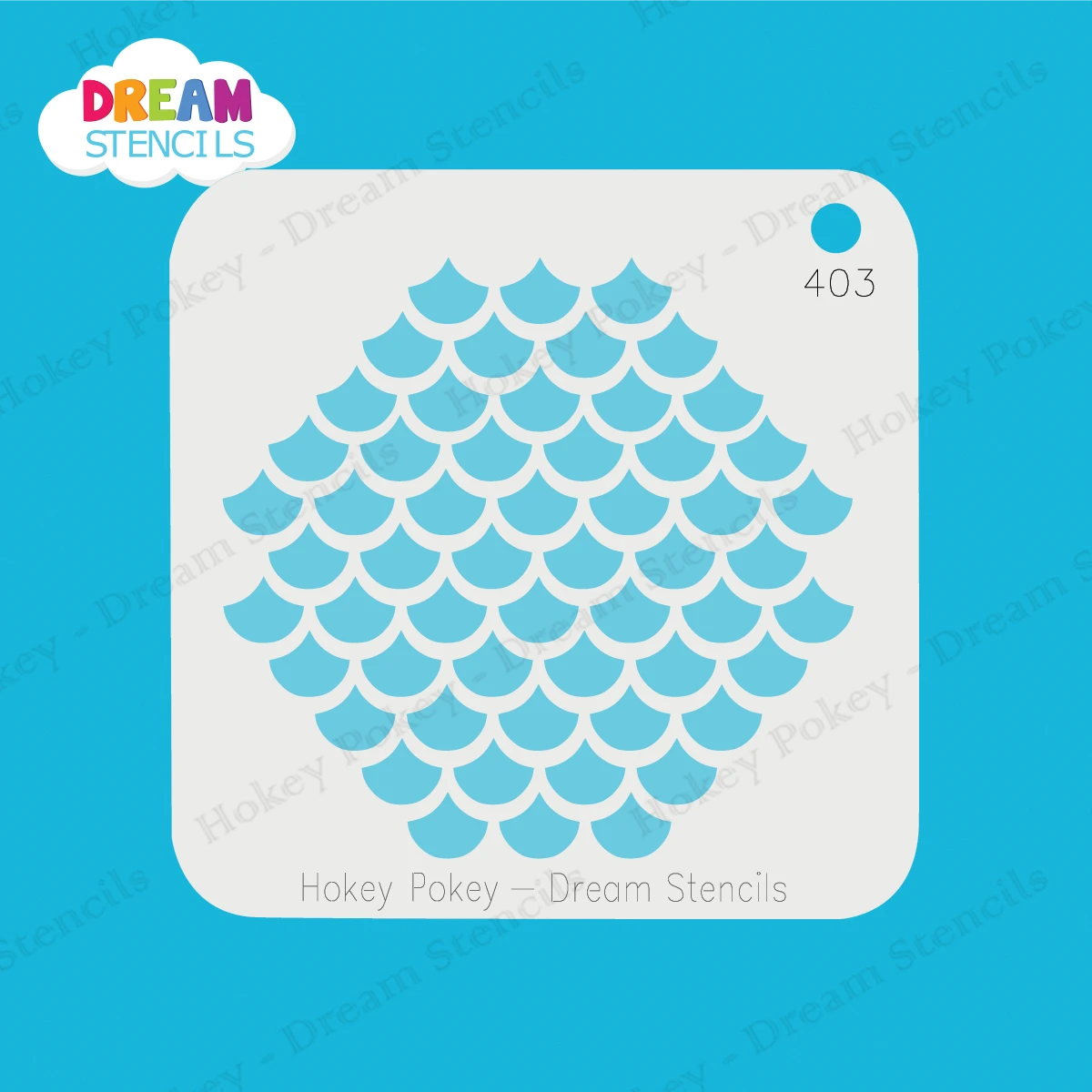 Mermaid Scales Small - Dream Stencil - 403